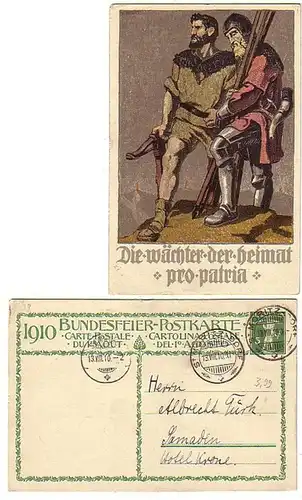 31335 Ak Suisse Fête fédérale août 1910