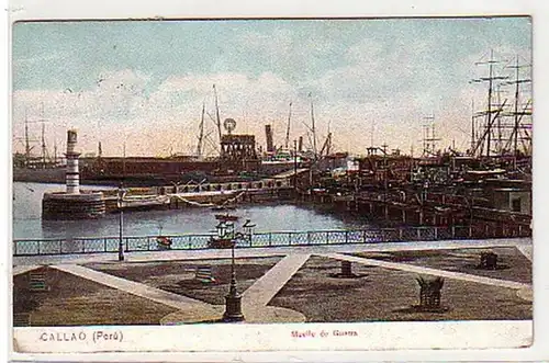 31321 Ak Callao (Pérou) Muelle de Guerra 1911