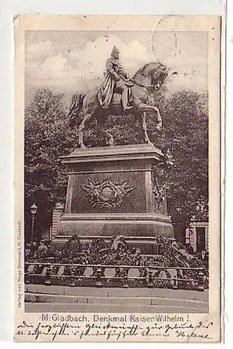 31318 Ak Mönchen Gladbach Monument de l'empereur Guillaume I. 1905
