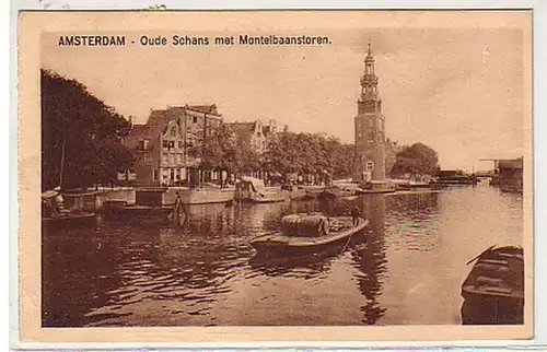 31307 Ak Amsterdam Oude Schans met Montelbaanstoren1921