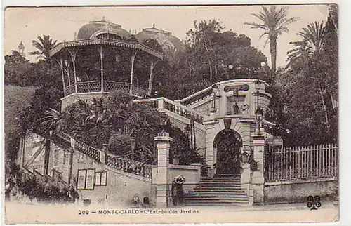 31306 Ak Monte Carlo L`Entree des Jardins 1905