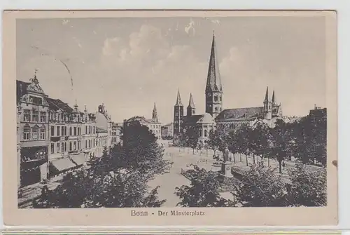31264 Feldpost Ak Bonn der Münsterplatz 1918