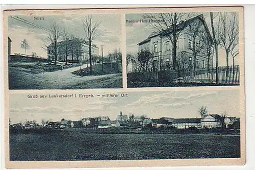 31244 Mehrbild Ak Gruß aus Leukersdorf um 1920