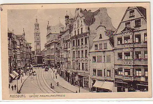 31239 Ak Augsburg Bas Maximilianstrasse 1917