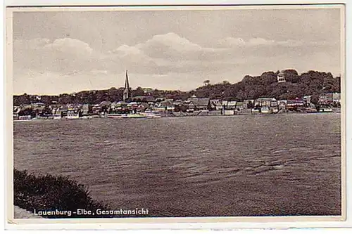 31233 Ak Lauenburg Elbe Gesamtansicht 1935