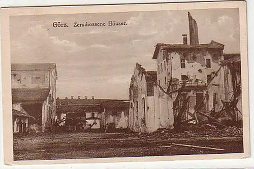 31212 Ak Görz zerschossene Häuser 1. Wk um 1916