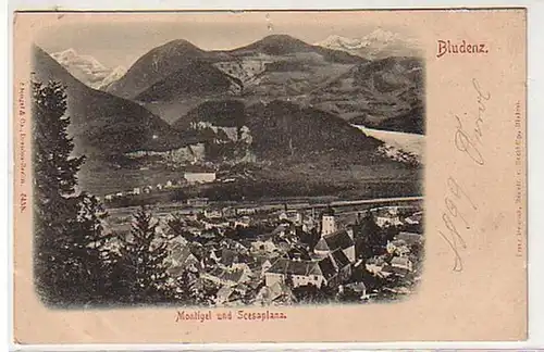 31211 Ak Bludenz Montigel und Scesaplana um 1900