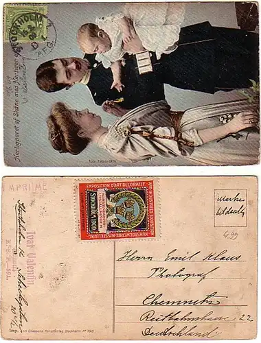 31192 Ak Suède Famille royale 1909