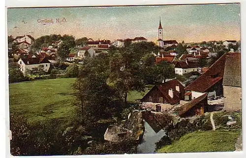 31172 Ak Gmünd Basse-Autriche Vue totale 1909
