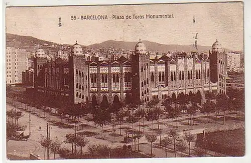 31167 Ak Barcelona Plaza de Toros Monumental 1931