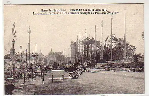 31158 Ak Katastrophe bei der Ausstellung Brüssel 1910