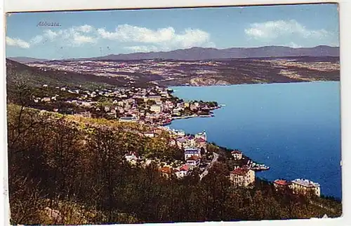 31142 Poste de terrain Ak Abbazia Croatie Vue totale 1915