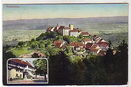 31115 Ak Regensberg Schweiz Hotel Krone 1914