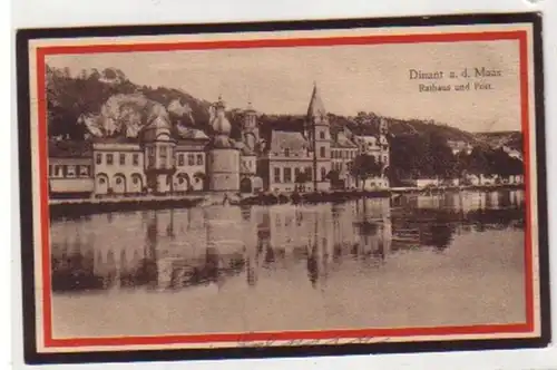 31097 Ak Dinant an der Maas Rathaus und Post um 1915