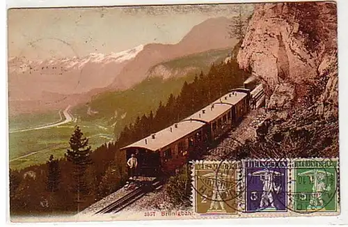 31076 Ak Brünigbahn Schweiz Blick ins Tal 1910