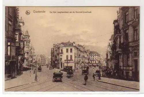 31075 Ak Ostende Belgique Koninklijkestraat um 1915