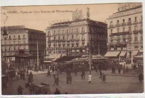 31066 Ak Madrid Puerta del Sol y Estacion de l'Métropol.