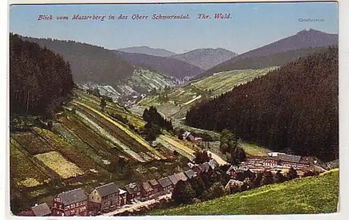 31057 Ak Blick vom Masserberg ins Schwarzatal um 1920