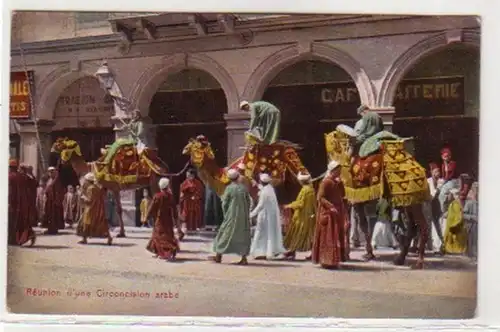 31055 Ak Artiste de cirque arabe avec dromadaires vers 1920