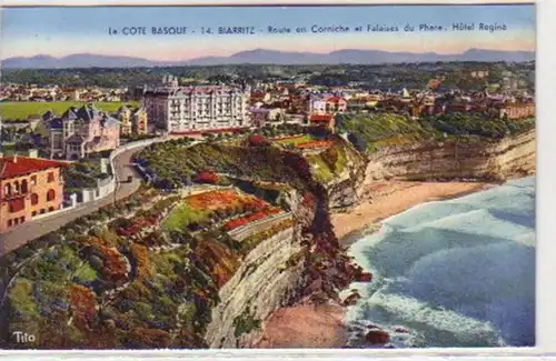 31024 Ak Biarritz la Cote Basque vers 1920