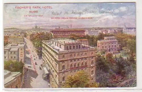31012 Ak Rom (Rome) Fischer's Park Hotel um 1920