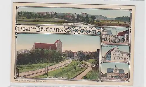 31004 Mehrbild-Ak Gruss aus Belgern a.E. um 1920