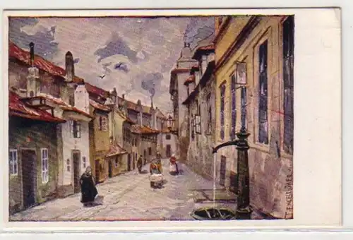 30980 Artiste Ak Prague Praha Zlata Ulicka vers 1920