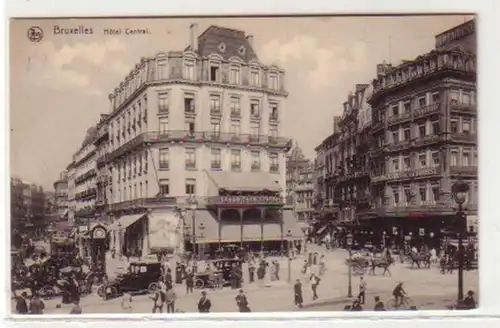 30001 Feldpost Ak Bruxelles Belgique Hotel Central 1918