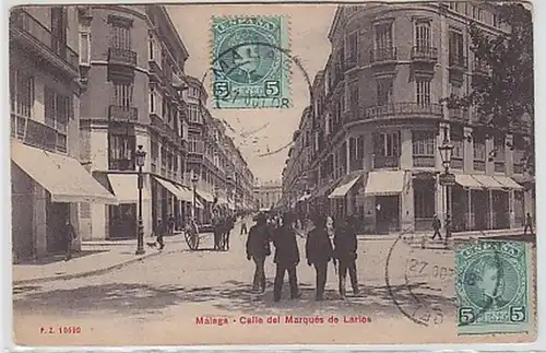 30849 Ak Málaga Calle del Marqués de Larios 1908