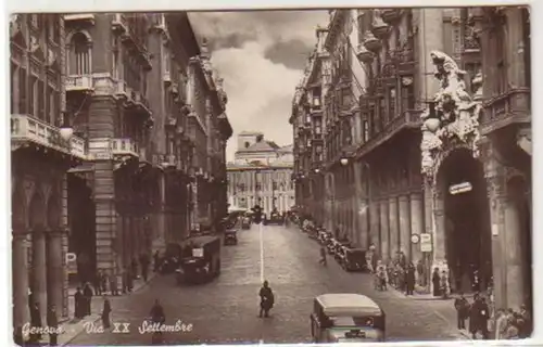 30846 Ak Genova Via XX Settembre um 1940