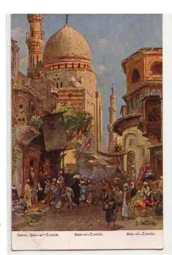 30840 Künstler-Ak Cairo Bab-el-Zuwele um 1920