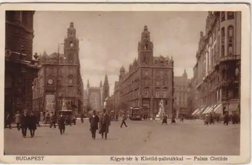 30832 Ak Budapest Hongrie Palais Clotilde vers 1930