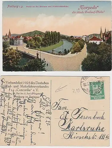 30783 Ak Freiburg im Breisgau Verbandsfest 1925