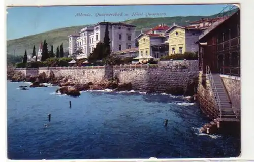 30774 Ak Abbazia Quarnerobad u. Hotel Quarnero 1911