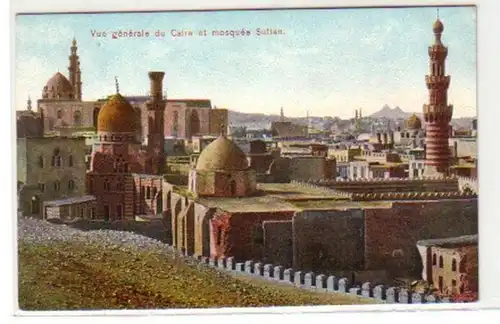 30755 Ak Cairo Caire avec mosquée sultan vers 1920