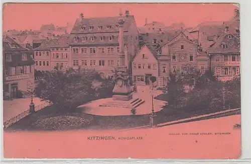 30734 Feldpost Ak Kitzingen Königsplatz um 1915