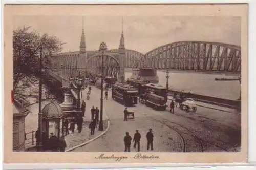 30714 Ak Rotterdam Maasbruggen tram vers 1930