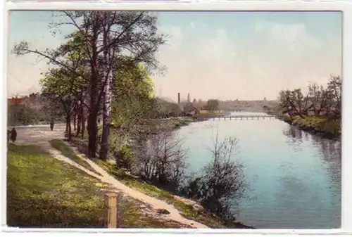 30675 Ak Charkow Fluß-Ansicht La rivière Lopan 1914