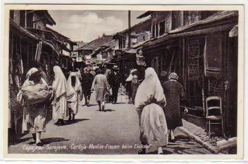 30661 Ak Sarajevo Muslimische Frauen beim Einkauf 1937