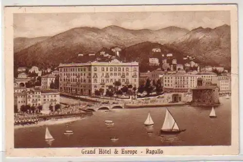 30637 Ak Rapallo Grand Hotel & Europe um 1910