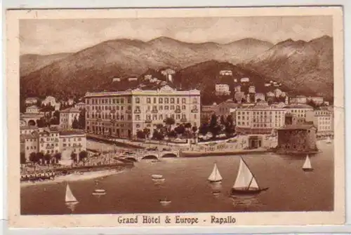 30637 Ak Rapallo Grand Hotel & Europe vers 1910