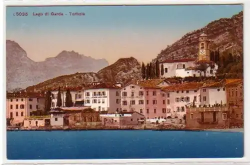 30624 Ak Gardasee mit Hotel Lago di Garda um 1910