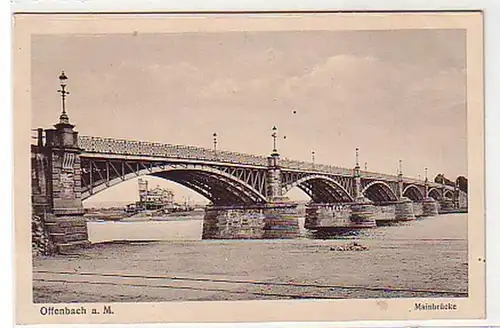 30621 Ak Offenbach a.M. Mainbrücke um 1930