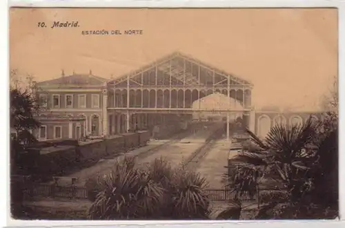 30617 Ak Madrid Gare Estación del Norte 1910