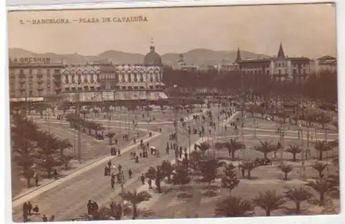30616 Ak Barcelona Plaza de Cataluna 1909