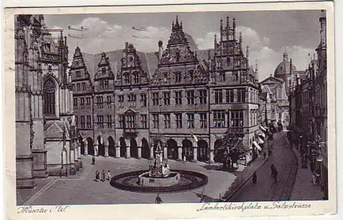 30591 Ak Münster in Westfalen Lambertikirchplatz 1936