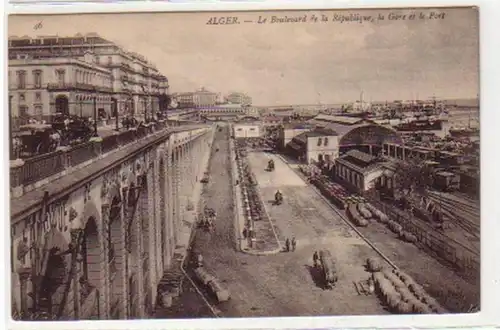 30575 Ak Alger Boulevard, gare et port vers 1920