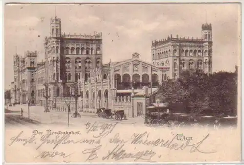 30561 Ak Wien der Nordbahnhof 1901