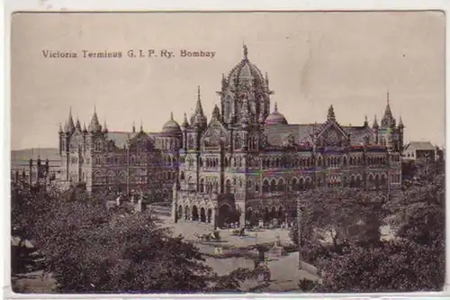 30550 Ak Bombay Victoria Terminus G.I.P. Ry um 1910