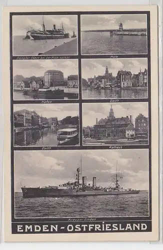 30532 Multi-image Ak Emden Est Frise Port, Mole, Delft, etc. vers 1940